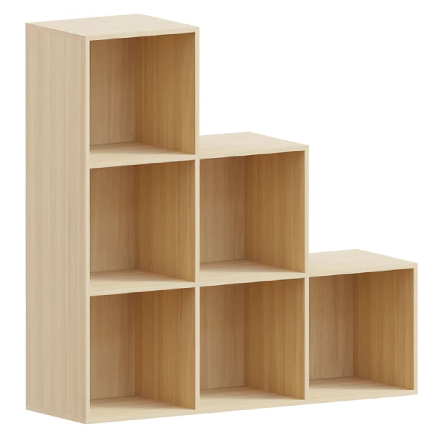 Vida Designs Durham 6 Cube Staircase Storage Unit - Oak - Image 2