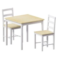 Vida Designs Yorkshire 2 Seater Dining Set - White & Pine