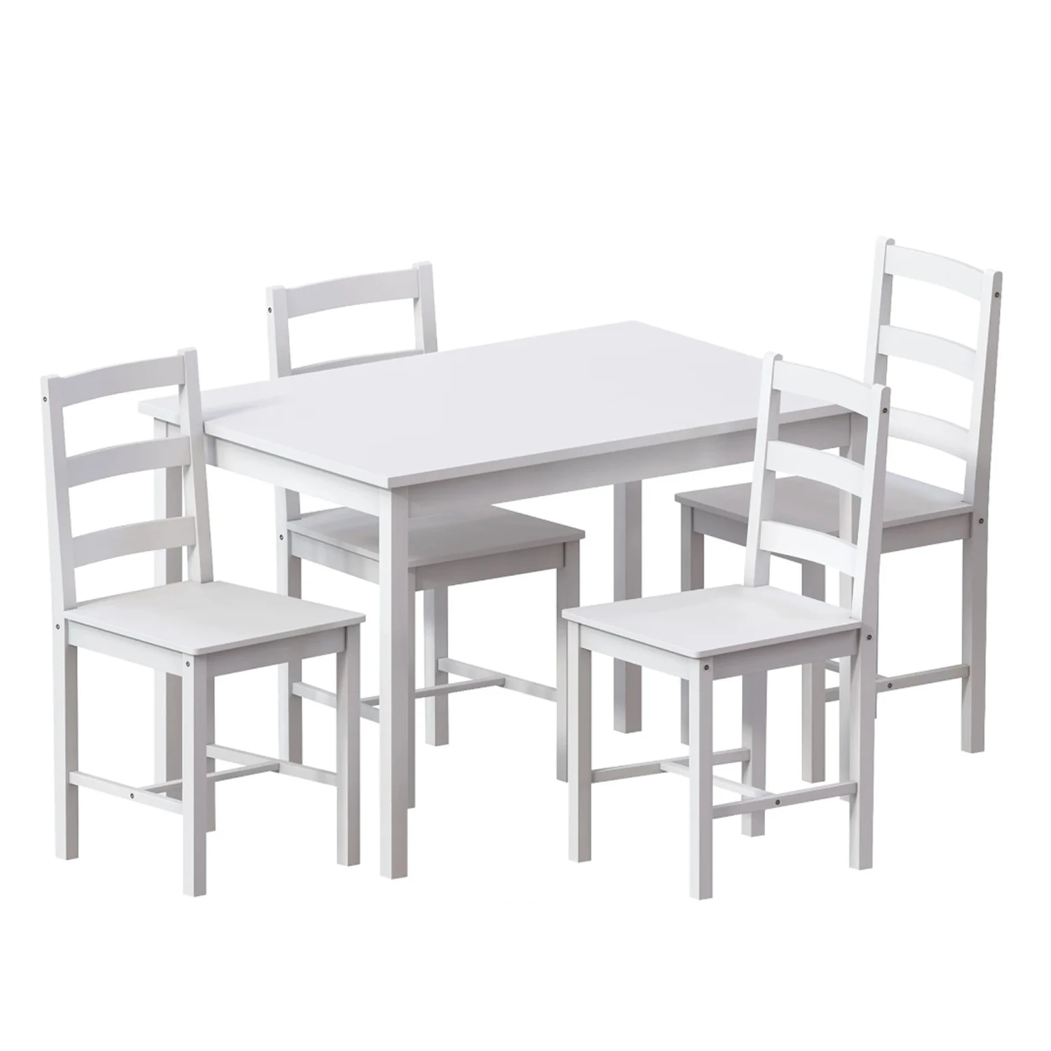 Vida Designs Yorkshire 4 Seater Dining Set - White