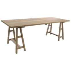 Vintage Large Trestle Table