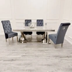 Xavia Light Grey Marble 1.8 Dining Table