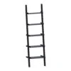 York Black 5 Tier Ladder Bookcase